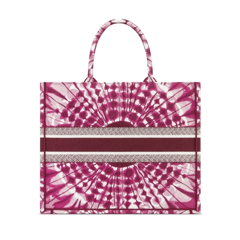 商品Dior|Dior 迪奥 Book Tote系列女士紫色棉质手提包,价格¥24420,第4张图片详细描述