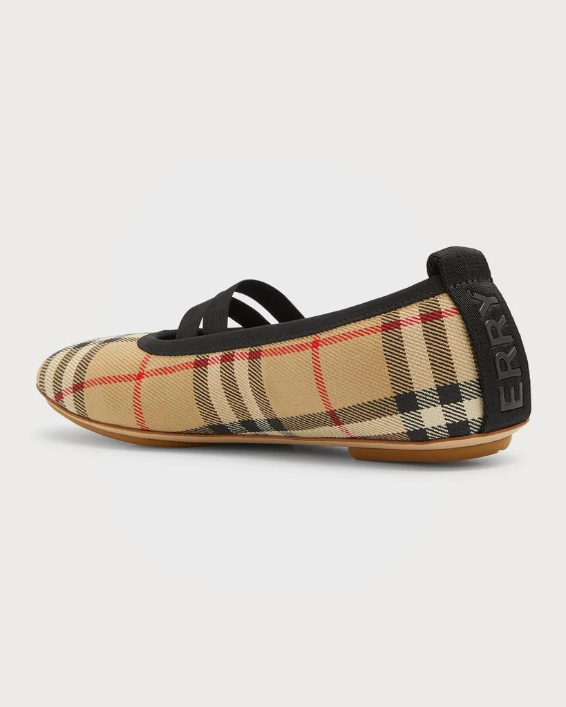 商品Burberry|Girl's Grace Vintage Check Ballerina Flats, Toddler/Kids,价格¥1398,第3张图片详细描述