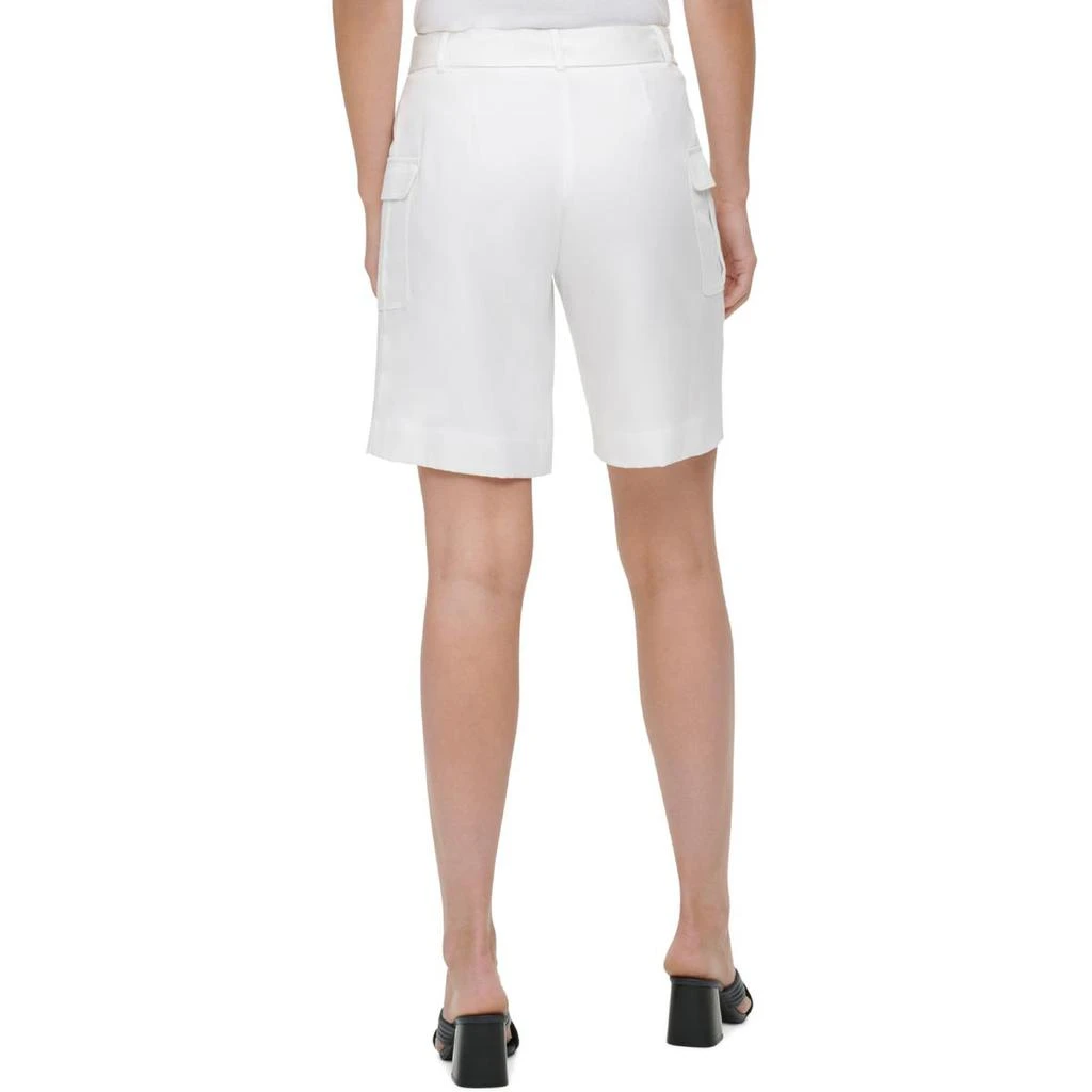 商品Calvin Klein|Calvin Klein Womens Flat Front Belted Cargo Shorts,价格¥99,第3张图片详细描述