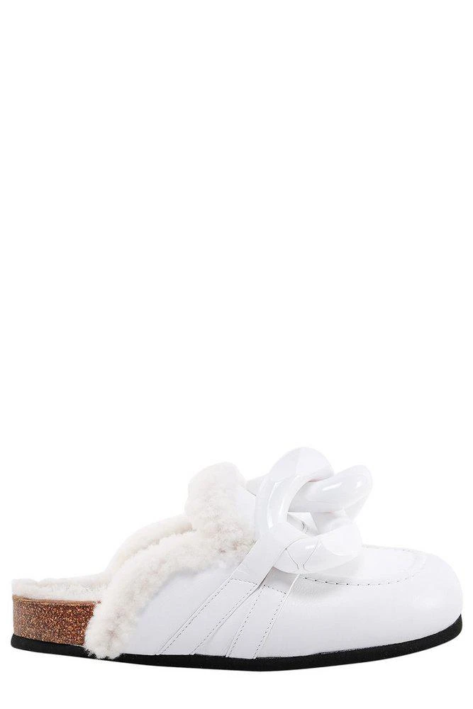 商品JW Anderson|JW Anderson Chain-Link Slip-On Flat Mules,价格¥2370,第1张图片