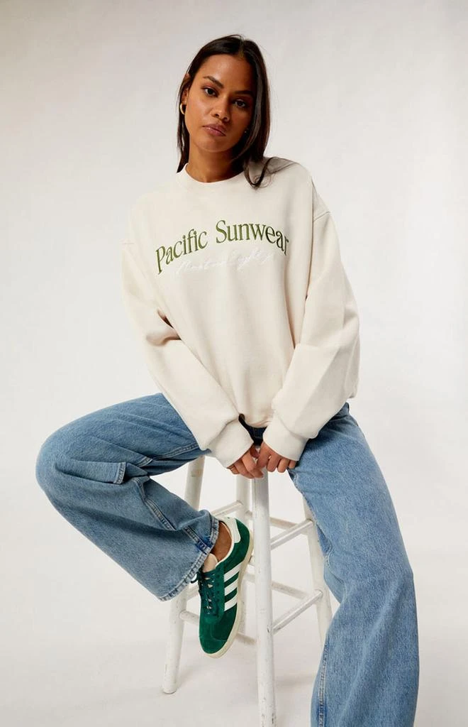 商品PacSun|Pacific Sunwear Nineteen Eighty Crew Neck Sweatshirt,价格¥314,第1张图片