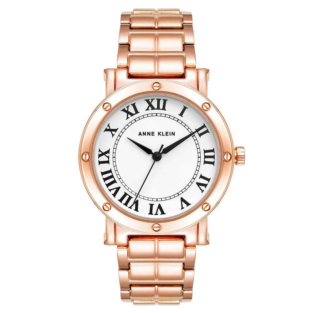 Women's Three-Hand Quartz Round Rose Gold-Tone Alloy Bracelet Watch, 36mm商品第1张图片规格展示