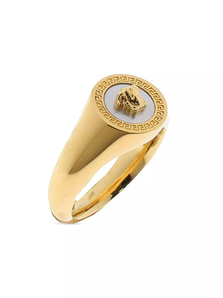 商品Versace|Goldtone &amp; Enamel Medusa Signet Ring,价格¥2436,第1张图片