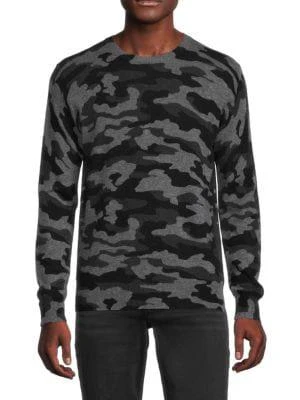 商品Saks Fifth Avenue|Cashmere Blend Camo Crew,价格¥376,第1张图片