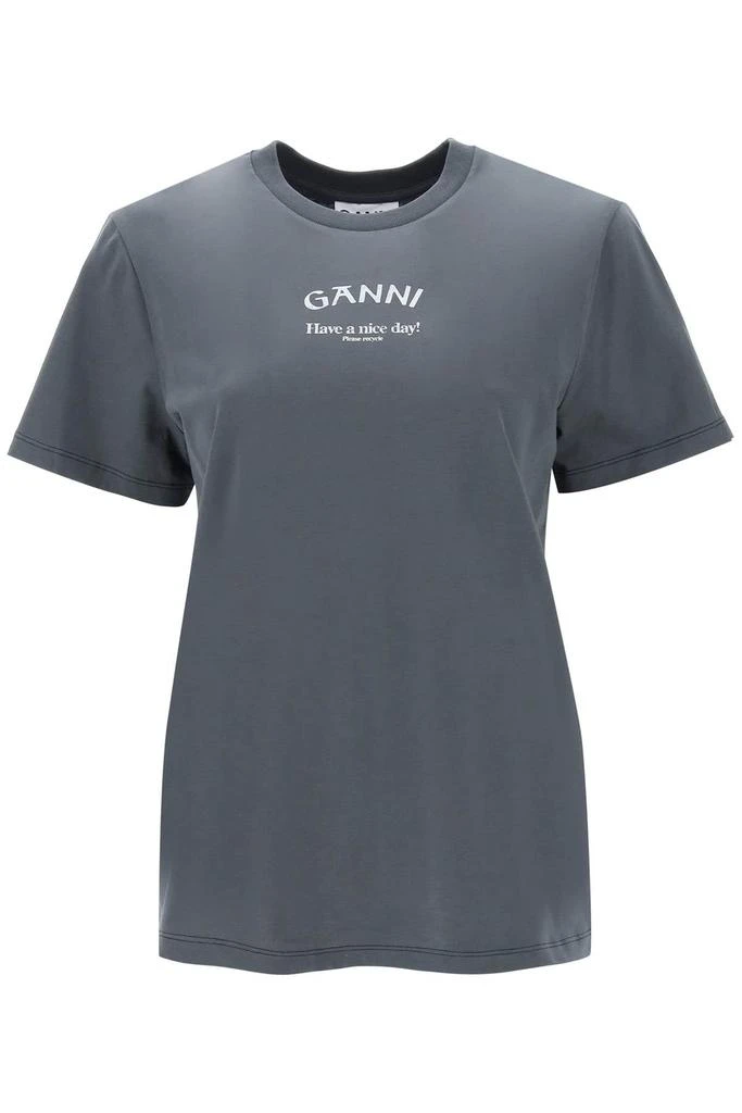 商品Ganni|T Shirt With Logo Print,价格¥605,第1张图片