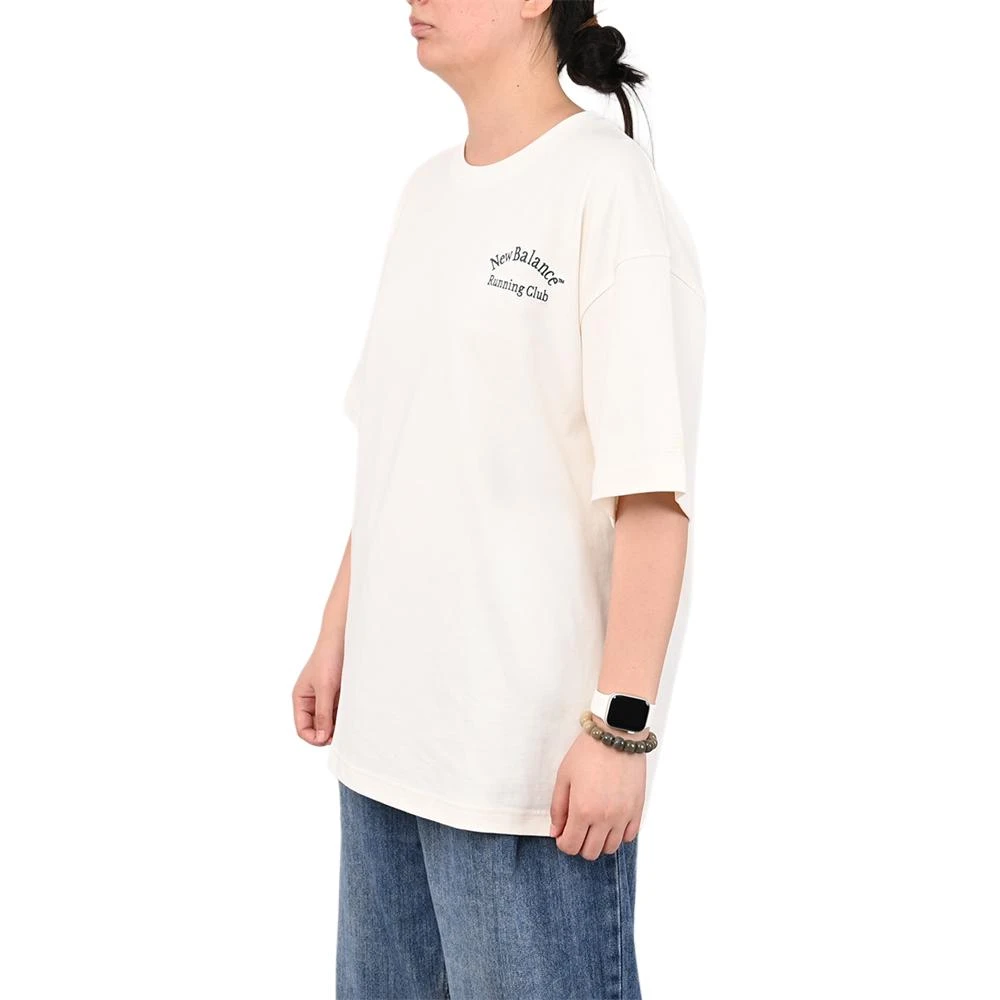 商品[国内直发] New Balance|舒适简约亲肤圆领短袖T恤 男款 白色,价格¥237,第5张图片详细描述
