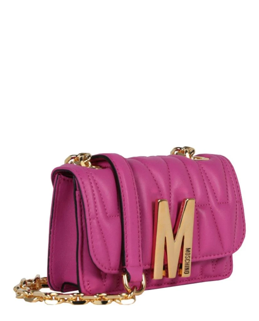 商品Moschino|M-Quilted Leather Crossbody Bag,价格¥2984,第2张图片详细描述