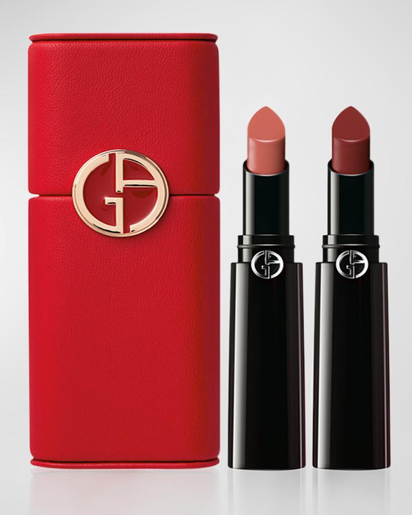 商品Armani|Lip Power Holiday Satin Lipstick Duo Set - Limited Edition,价格¥383,第4张图片详细描述