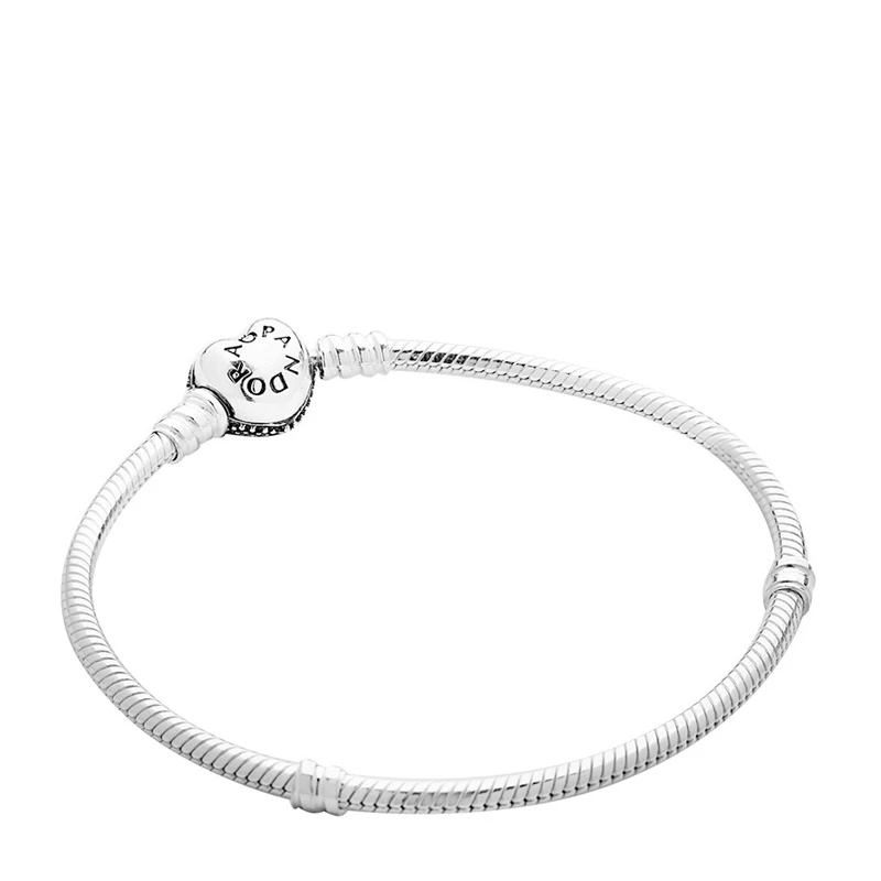 PANDORA 潘多拉 Moments 密镶心形扣925银手链 590727CZ-19 商品