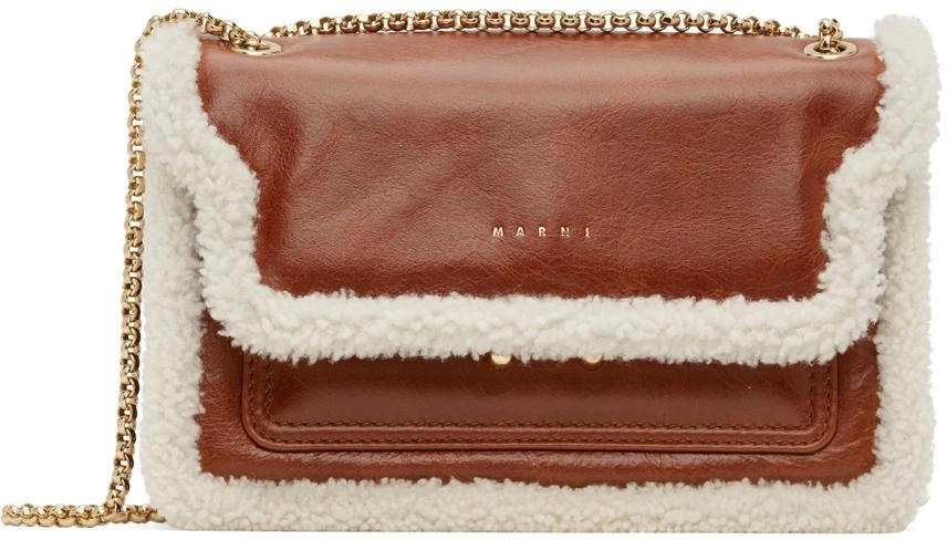 商品Marni|Brown Trunk Chain Shoulder Bag,价格¥5545,第1张图片
