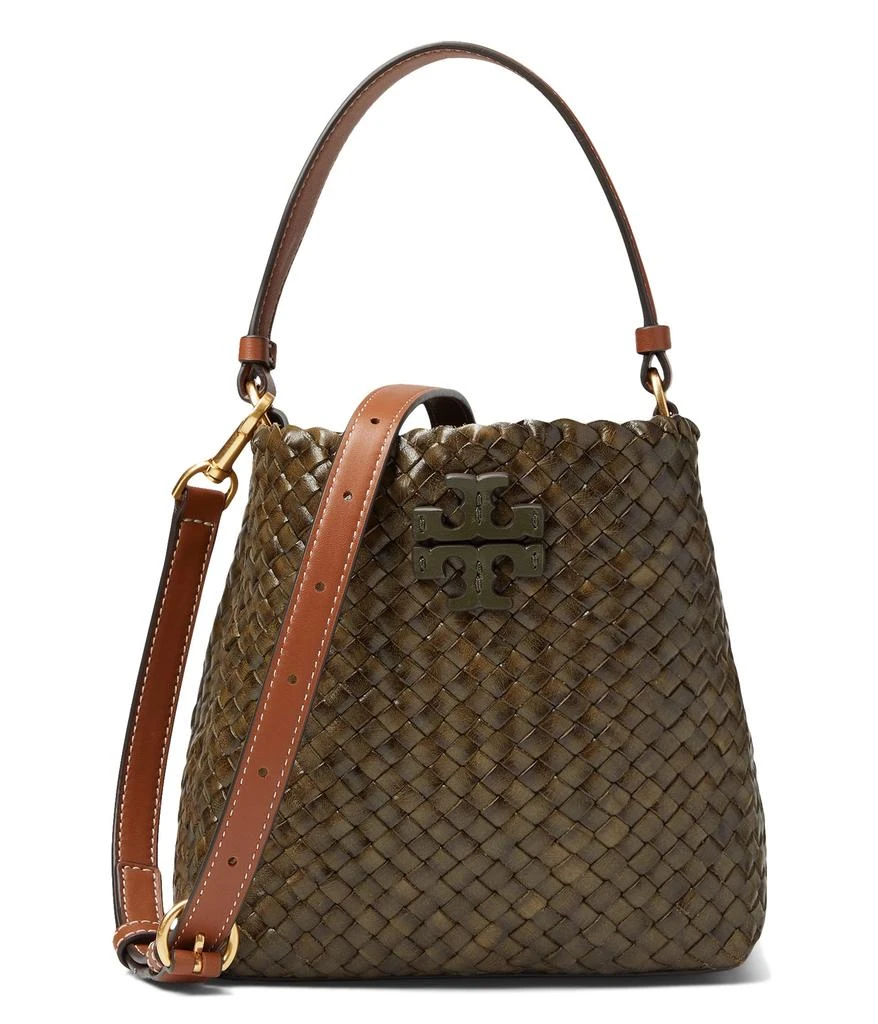 商品Tory Burch|Mcgraw Dragon Woven Small Bucket Bag,价格¥2873,第1张图片