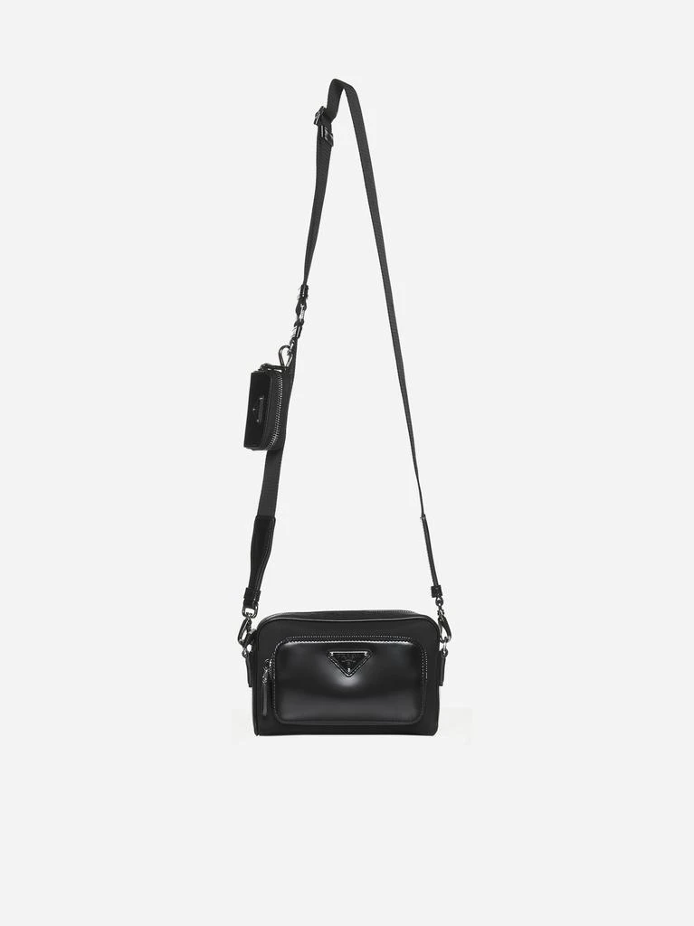 商品Prada|Re-Nylon and leather crossbody bag,价格¥15961,第1张图片