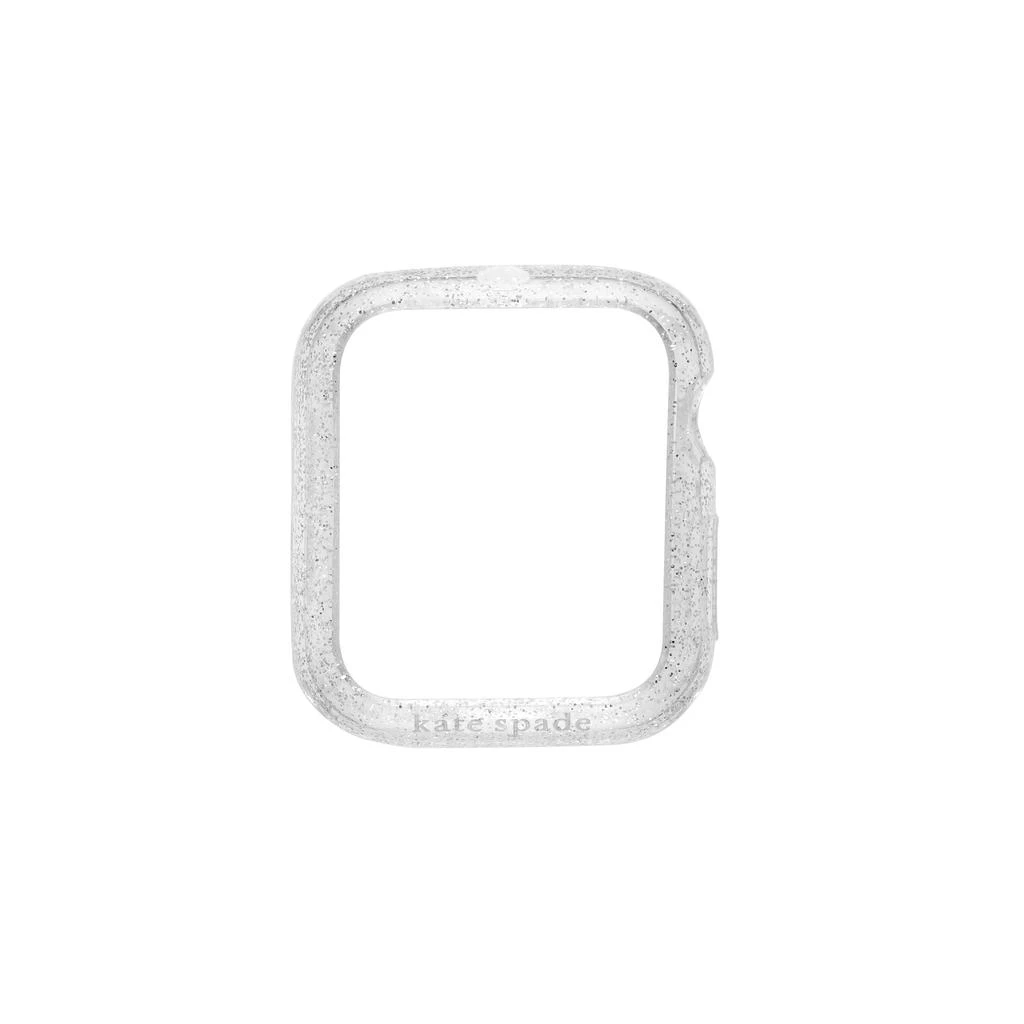 商品Kate Spade|Kate Spade New York's Women's 40mm Silver Glitter Jelly Apple Watch Bumper and Band Set,价格¥460,第3张图片详细描述