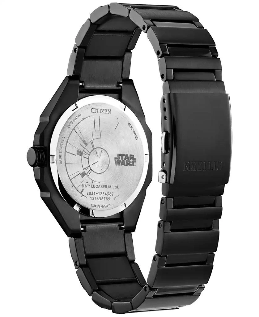 商品Citizen|Eco-Drive Men's Star Wars Death Star 2 Black Ion Plated Stainless Steel Bracelet Watch 41mm,价格¥2604,第3张图片详细描述