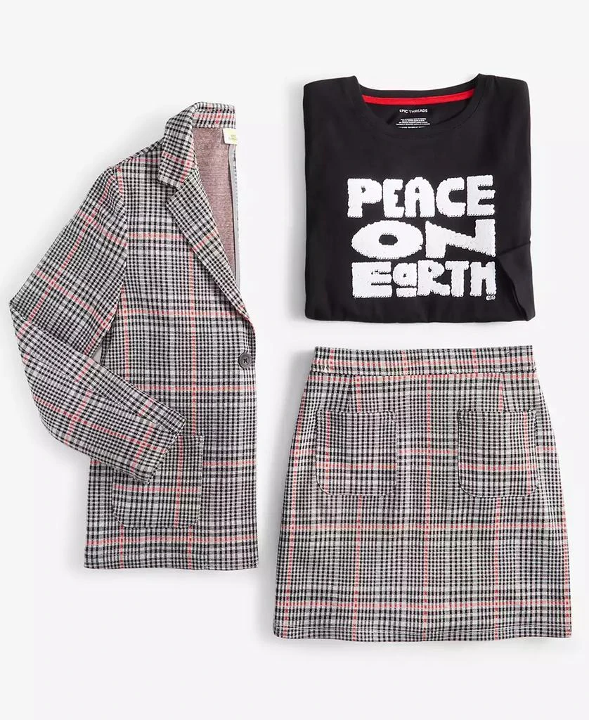 Little & Big Girls Weave Plaid Pockets Skirt, Created for Macy's 商品