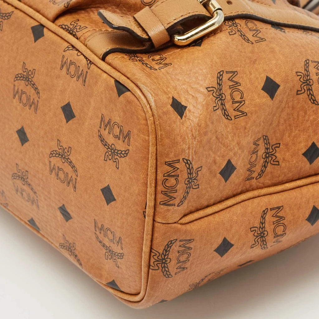 MCM Cognac Visetos Coated Canvas and Leather Top Zip Tote 商品