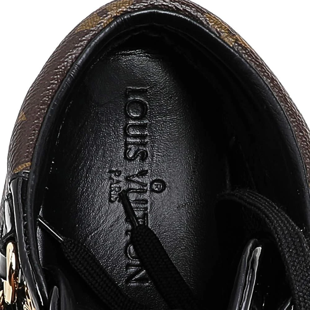 Louis Vuitton Black/Brown Suede And Monogram Canvas Move Up High Top Sneakers Size 39 商品