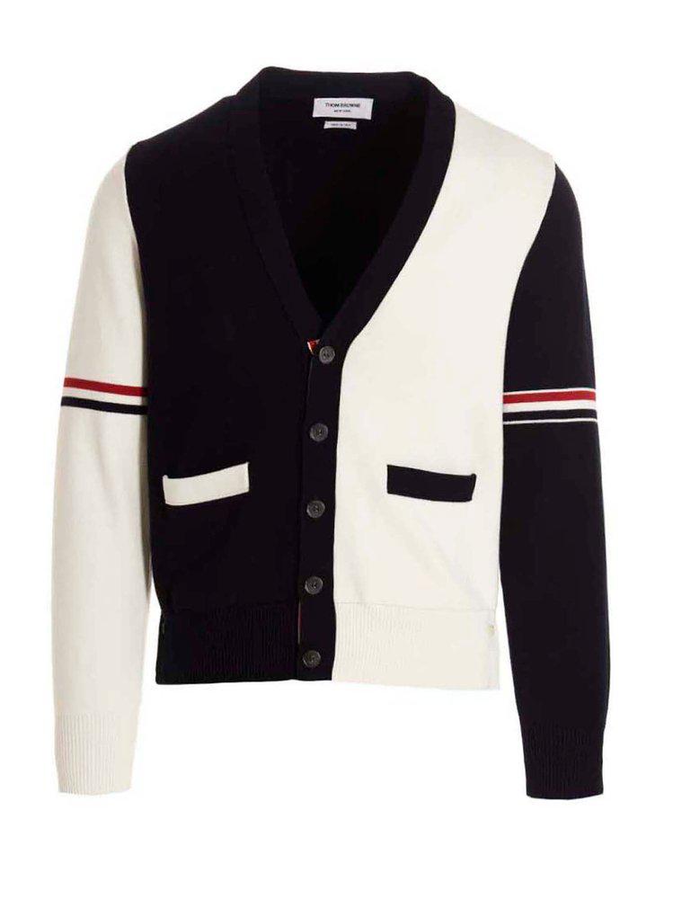 Thom Browne Color-Block Buttoned Cardigan商品第1张图片规格展示