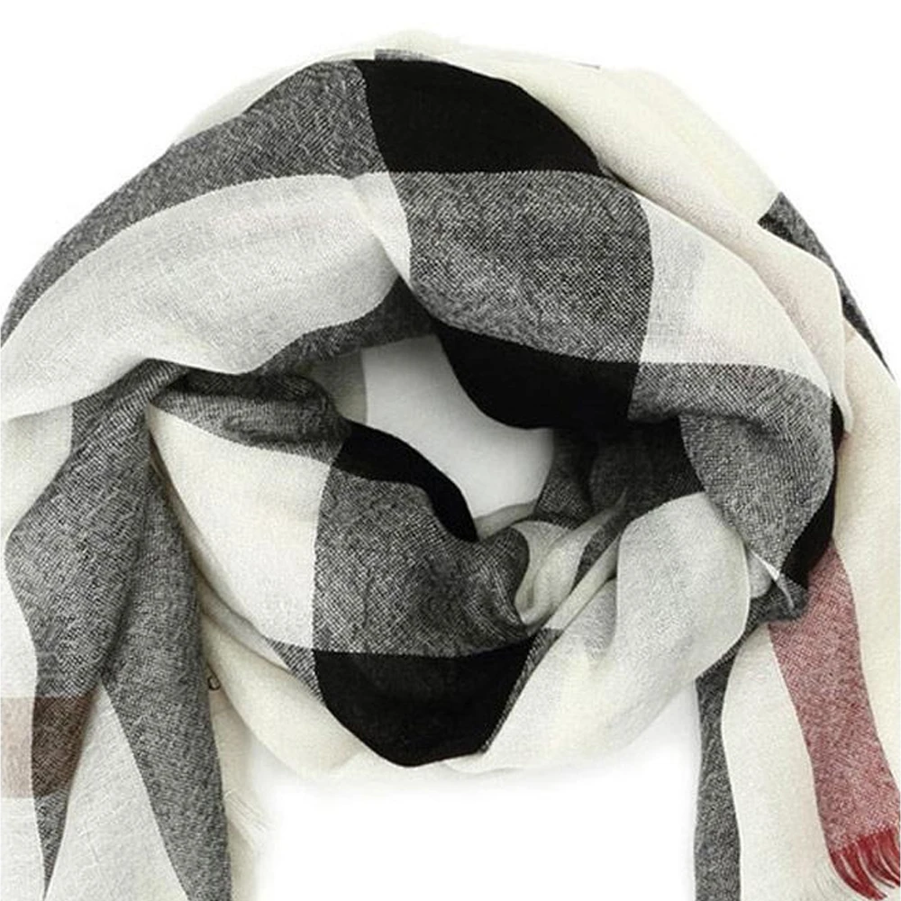 BURBERRY 拼色男士围巾 3902672 商品
