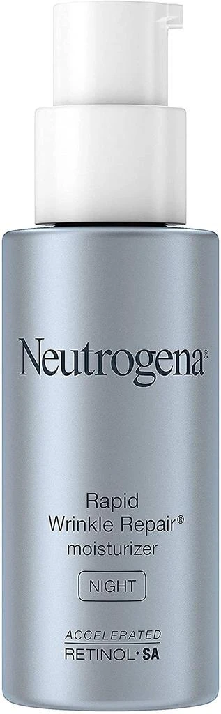 商品Neutrogena|Neutrogena Rapid Wrinkle Repair Retinol Night Face Moisturizer, Daily Anti-Aging Face Cream with Retinol & Hyaluronic Acid to Fight Fine Lines & Wrinkles, 1 fl. oz,价格¥135,第1张图片