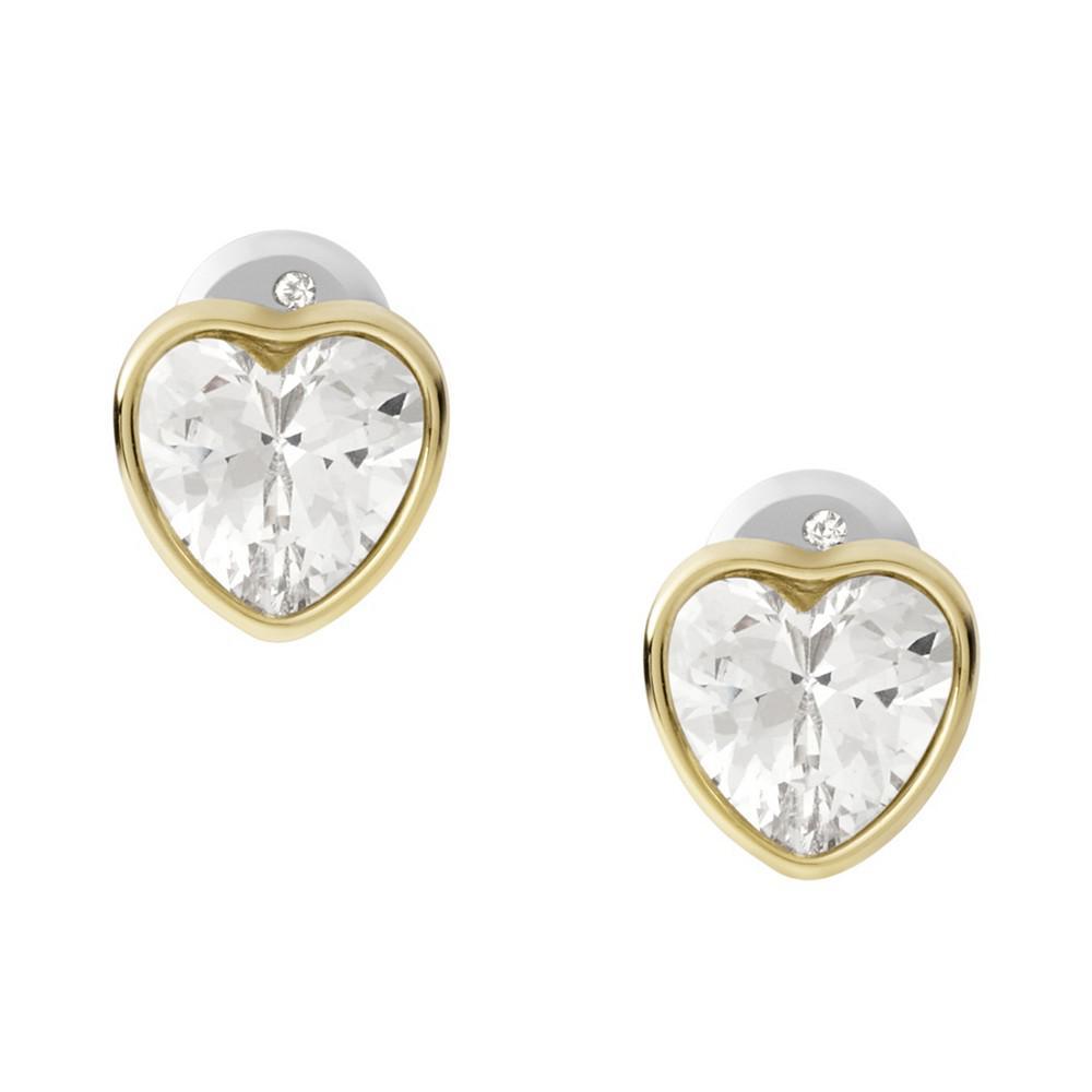商品Fossil|Sutton Valentine Heart Stainless Steel Stud Earrings,价格¥333,第1张图片