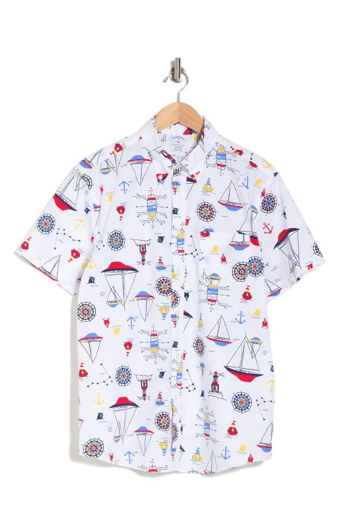 商品Brooks Brothers|Nautical Poplin Button-Down Shirt,价格¥125,第3张图片详细描述