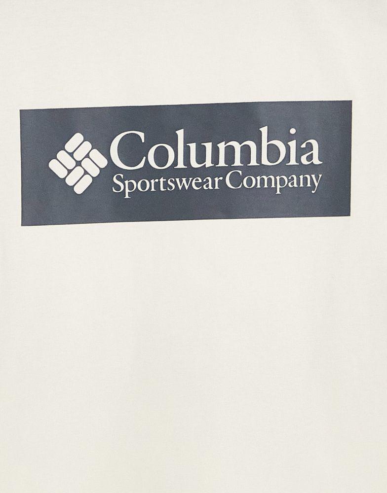 Columbia CSC River back print cropped t-shirt in cream Exclusive at ASOS商品第3张图片规格展示