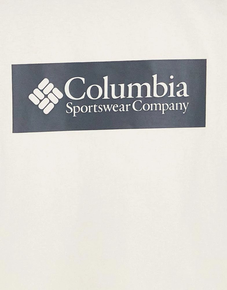 商品Columbia|Columbia CSC River back print cropped t-shirt in cream Exclusive at ASOS,价格¥152,第3张图片详细描述