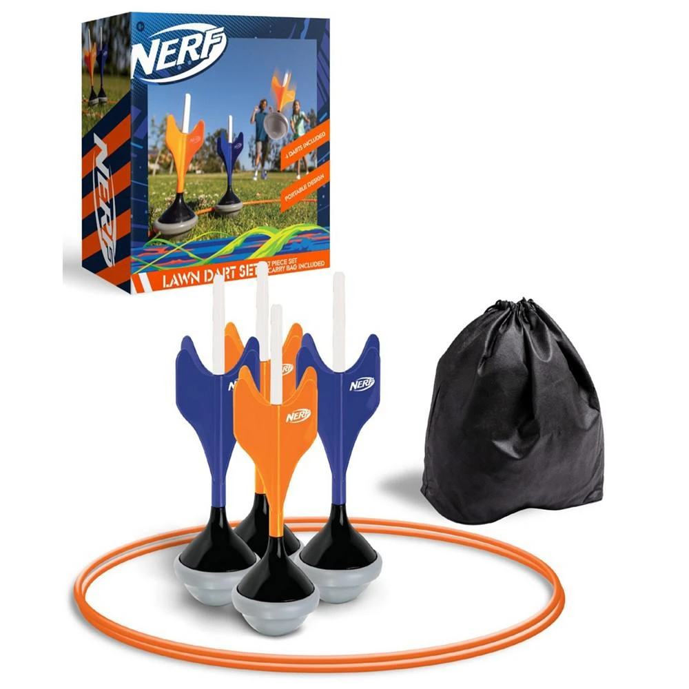 商品Nerf|Soft Tip Lawn Dart Game Set with Storage Bag,价格¥181,第1张图片