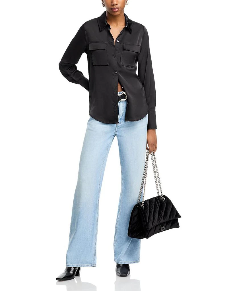 Logan Featherweight Mid Rise Wide Leg Jeans in Greenport 商品