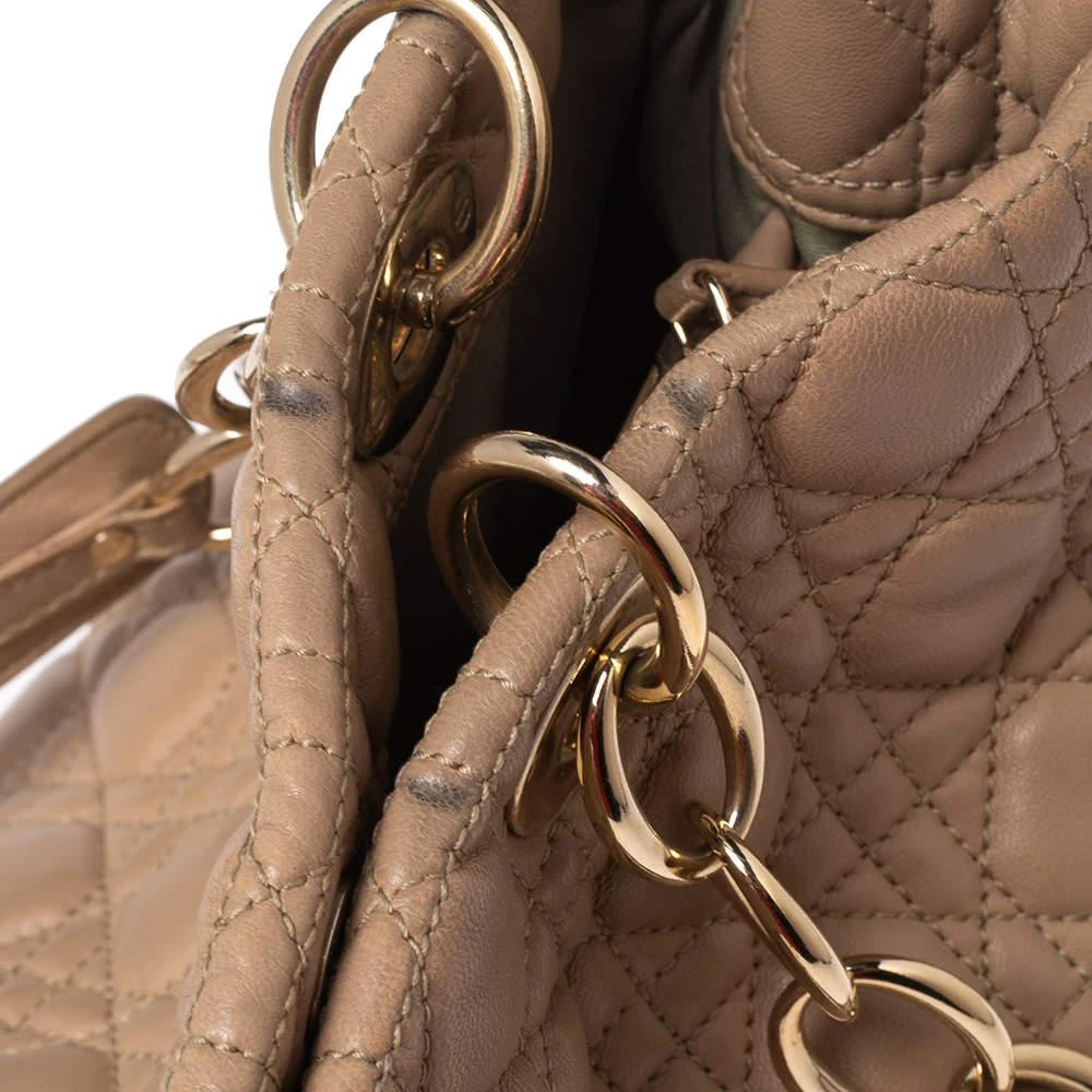 Dior Beige Cannage Quilted Leather Large Shopper Tote 商品