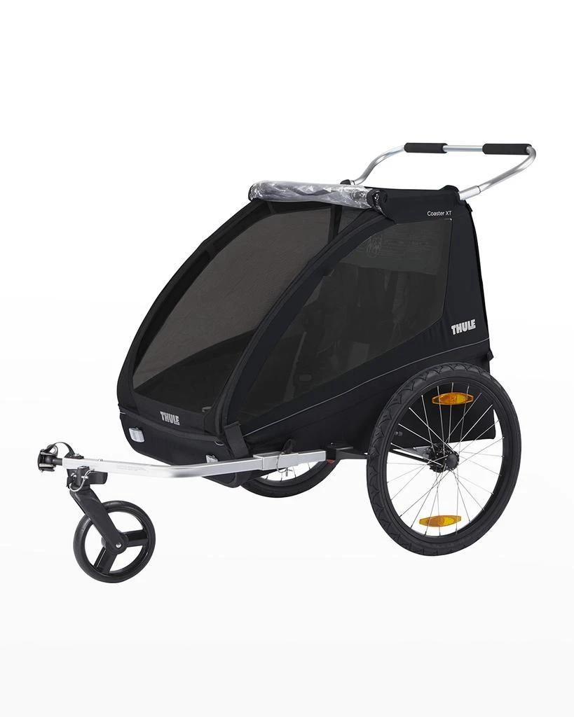 商品Thule|Kid's Coaster XT 2-Seat Bike Trailer, Black,价格¥3472,第3张图片详细描述