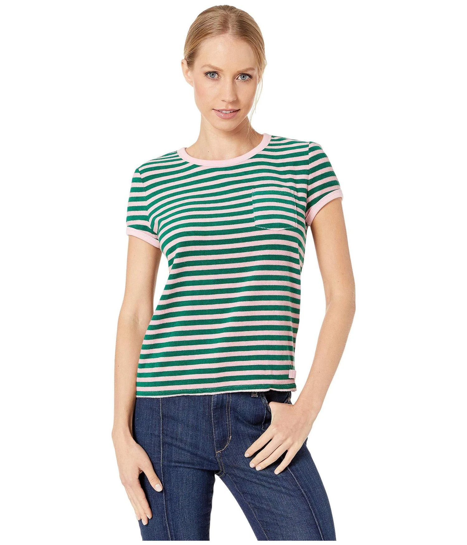 商品Juicy Couture|Striped Microterry Tee,价格¥110,第1张图片