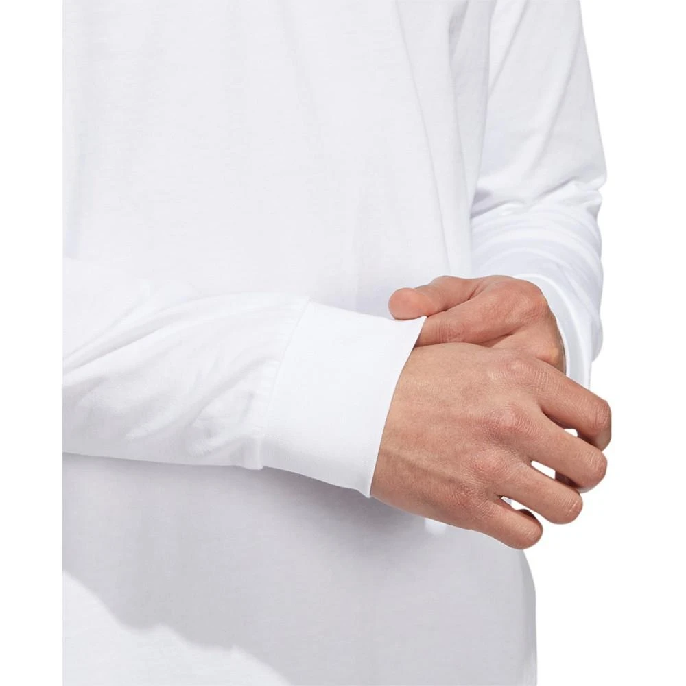 商品Adidas|Men's Metallic Liquid Logo Graphic Long-Sleeve T-Shirt,价格¥262,第5张图片详细描述