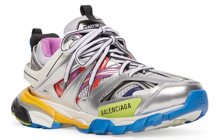 商品[国内直发] Balenciaga|巴黎世家 Track 1.0 网布 休闲时尚 耐磨 低帮 老爹鞋 男款 彩色,价格¥7578,第4张图片详细描述