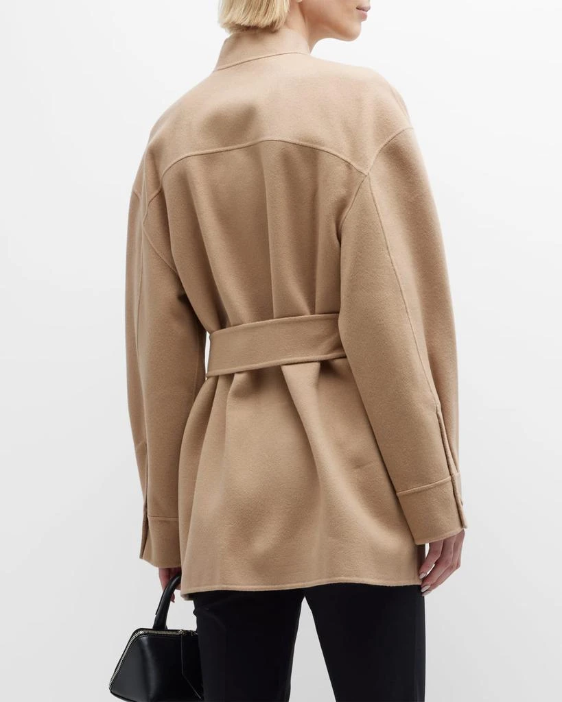 商品Theory|Belted Wool-Cashmere Cargo Coat,价格¥2025,第5张图片详细描述