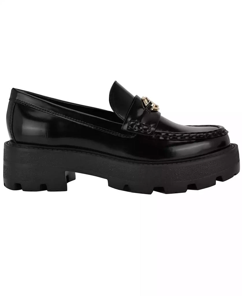 商品GUESS|Women's Yanika G Hardware Lug Sole Loafers,价格¥524,第2张图片详细描述
