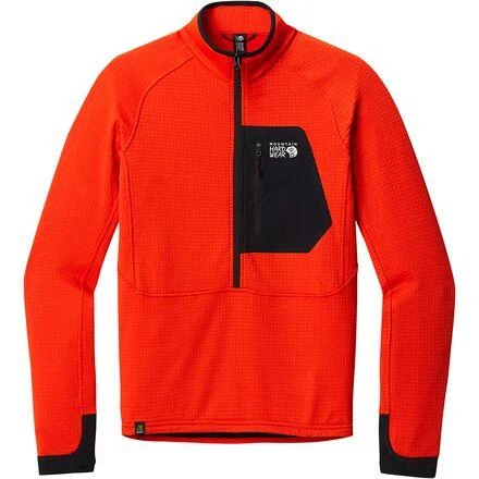 商品Mountain Hardwear|Polartec Power Grid Half-Zip Jacket - Men's,价格¥754,第3张图片详细描述
