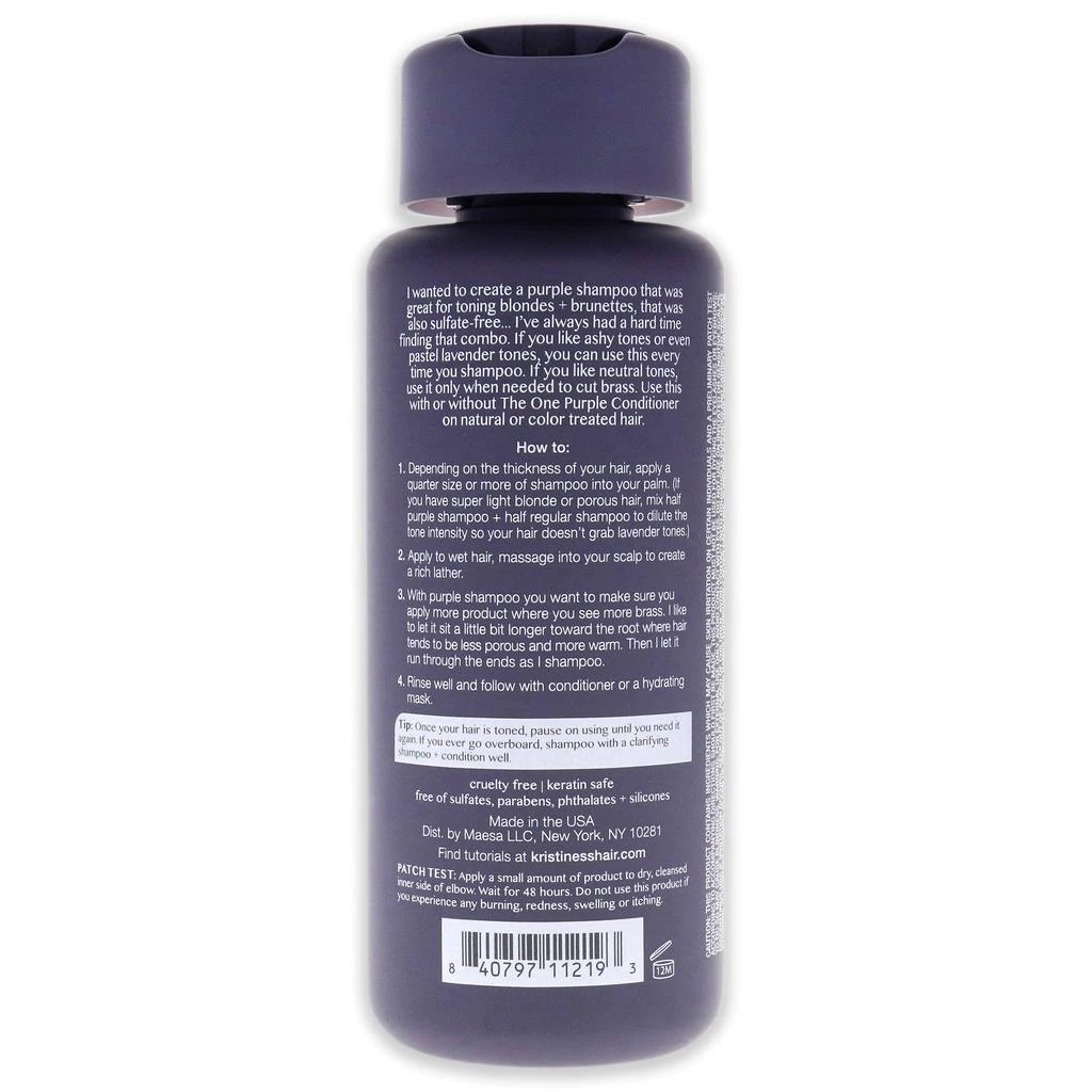 商品Kristin Ess|The One Purple Shampoo by Kristin Ess for Unisex - 10 oz Shampoo,价格¥135,第2张图片详细描述