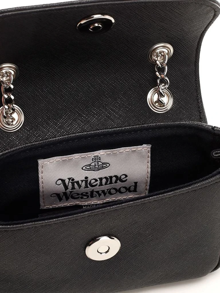 商品Vivienne Westwood|Vivienne Westwood Logo Plaque Small Saffiano Chain Purse,价格¥1295,第4张图片详细描述