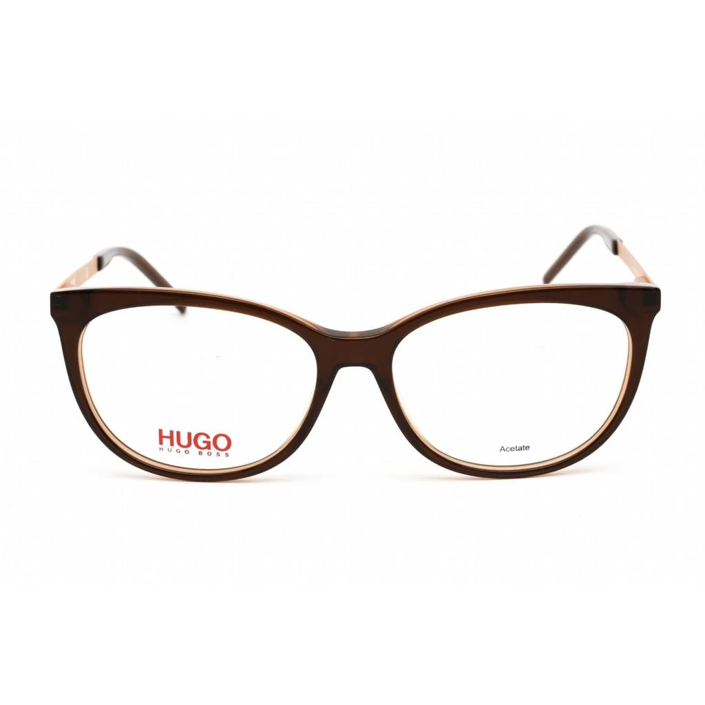 商品Hugo Boss|Hugo Women's Eyeglasses - Clear Lens Brown Acetate Cat Eye Frame | HG 1082 009Q 00,价格¥339,第2张图片详细描述