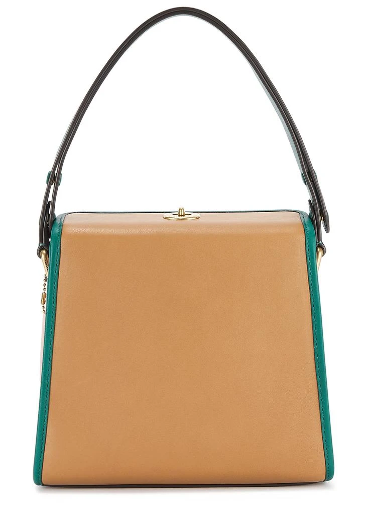 商品Coach|Turnlock colour-block leather top handle bag,价格¥2845,第1张图片