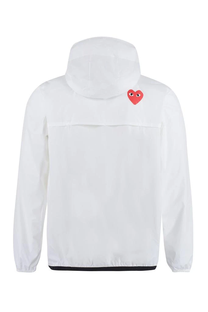 商品Comme des Garcons|Comme des Garçons Play X K-Way Logo Patch Zip-Up Jacket,价格¥1229,第2张图片详细描述