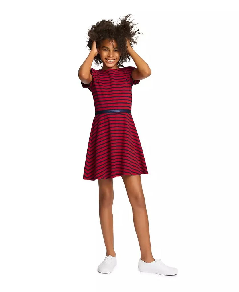 Toddler and Little Girls Stripe Ruffle Dress 商品