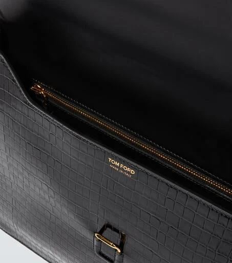 商品Tom Ford|Croc-effect leather portfolio,价格¥12996,第4张图片详细描述