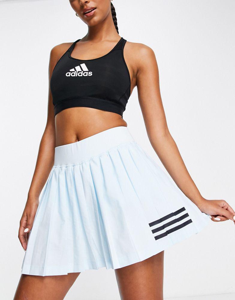 adidas Tennis Club pleated skirt in blue商品第4张图片规格展示