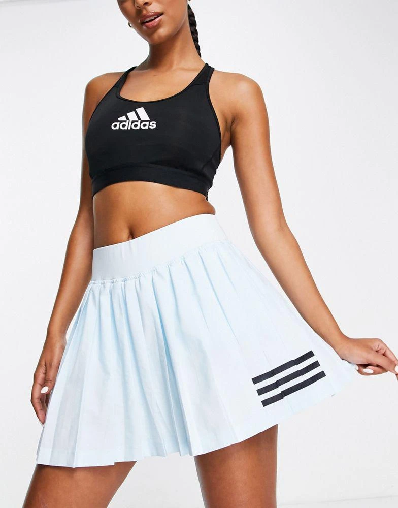 商品Adidas|adidas Tennis Club pleated skirt in blue,价格¥302,第4张图片详细描述