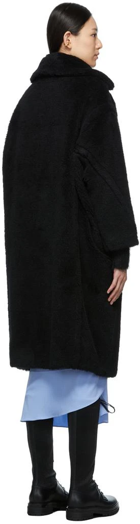 商品Max Mara|Black Teddy Bear Icon Coat,价格¥28368,第3张图片详细描述