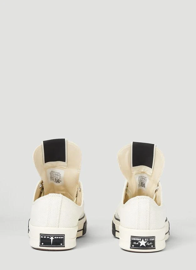 商品Rick Owens|DRKSTR Chuck 70 Low Top Sneakers in White,价格¥575,第4张图片详细描述