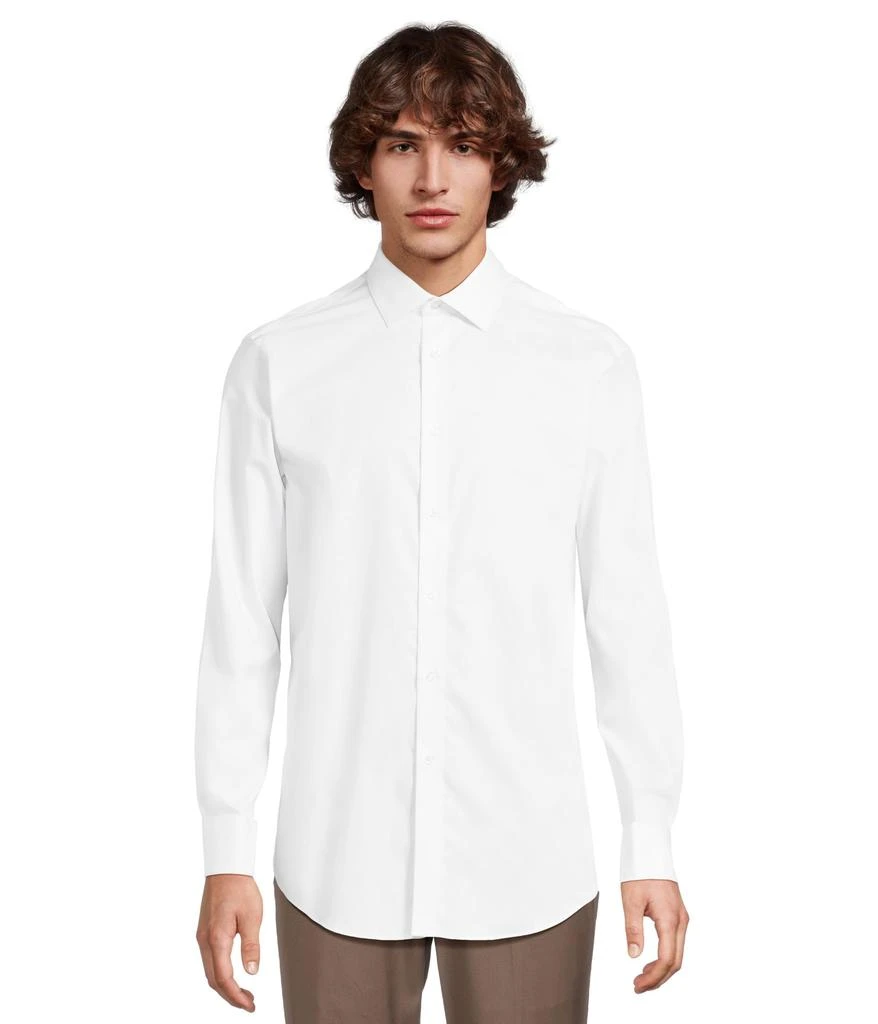 商品Calvin Klein|Dress Shirt Regular Fit Non Iron Herringbone French Cuff,价格¥367,第1张图片